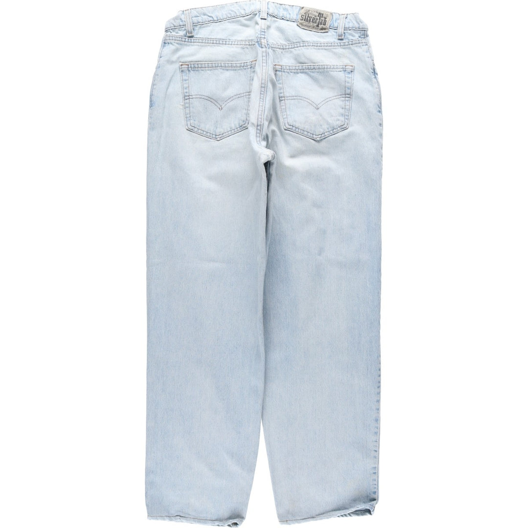 1990'S Levi's Silver Tab Loose Tapered Denim Pants, Made in USA, Men's Size W36 (approx.), Vintage cotton blue type Vintage Second Hand