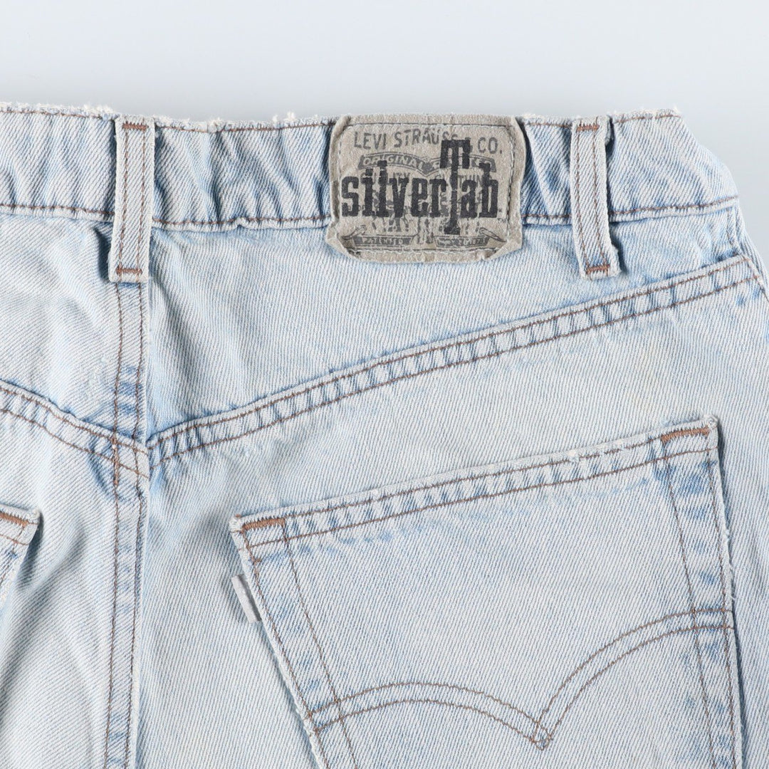 1990'S Levi's Silver Tab Loose Tapered Denim Pants, Made in USA, Men's Size W36 (approx.), Vintage cotton blue type Vintage Second Hand