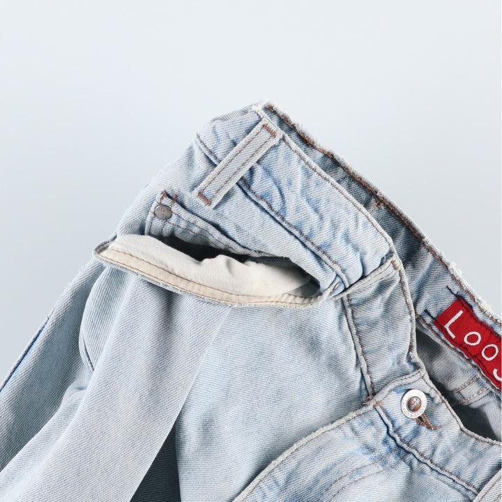1990'S Levi's Silver Tab Loose Tapered Denim Pants, Made in USA, Men's Size W36 (approx.), Vintage cotton blue type Vintage Second Hand
