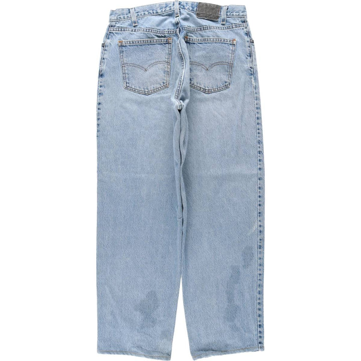1990'S Levi's Silver Tab Loose Tapered Denim Pants, Made in USA, Men's Size W34 (approx.), Vintage cotton blue type Vintage Second Hand