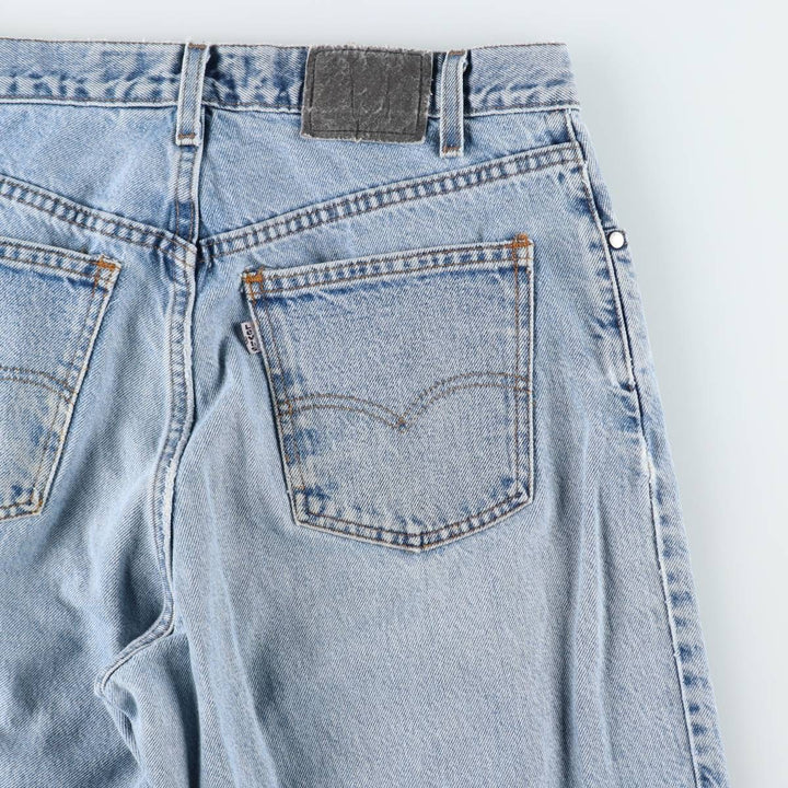 1990'S Levi's Silver Tab Loose Tapered Denim Pants, Made in USA, Men's Size W34 (approx.), Vintage cotton blue type Vintage Second Hand