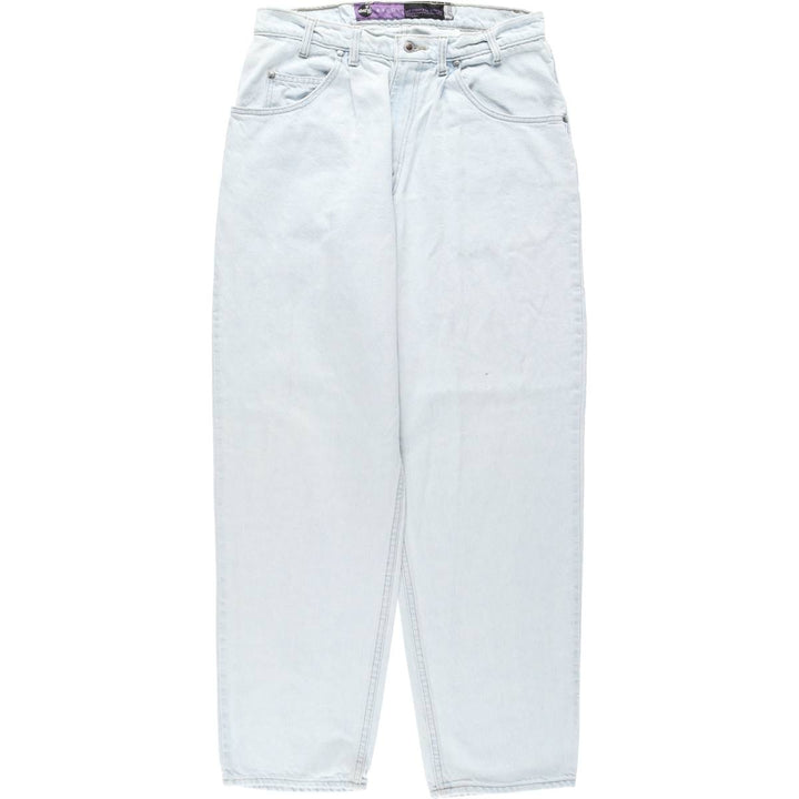 90'S Levi's Silver Tab Baggy Tapered Denim Pants, Made in USA, Men's Size W32, Vintage cotton Blue type light blue Vintage Second Hand