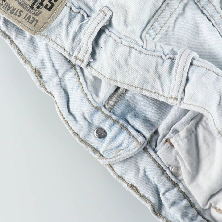 90'S Levi's Silver Tab Baggy Tapered Denim Pants, Made in USA, Men's Size W32, Vintage cotton Blue type light blue Vintage Second Hand