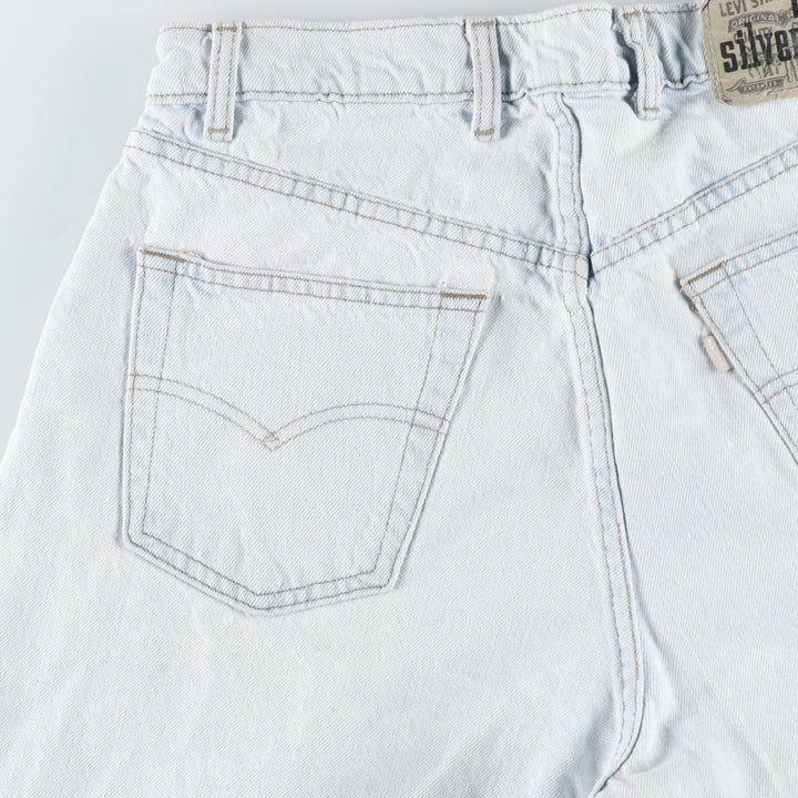 90'S Levi's Silver Tab Baggy Tapered Denim Pants, Made in USA, Men's Size W32, Vintage cotton Blue type light blue Vintage Second Hand