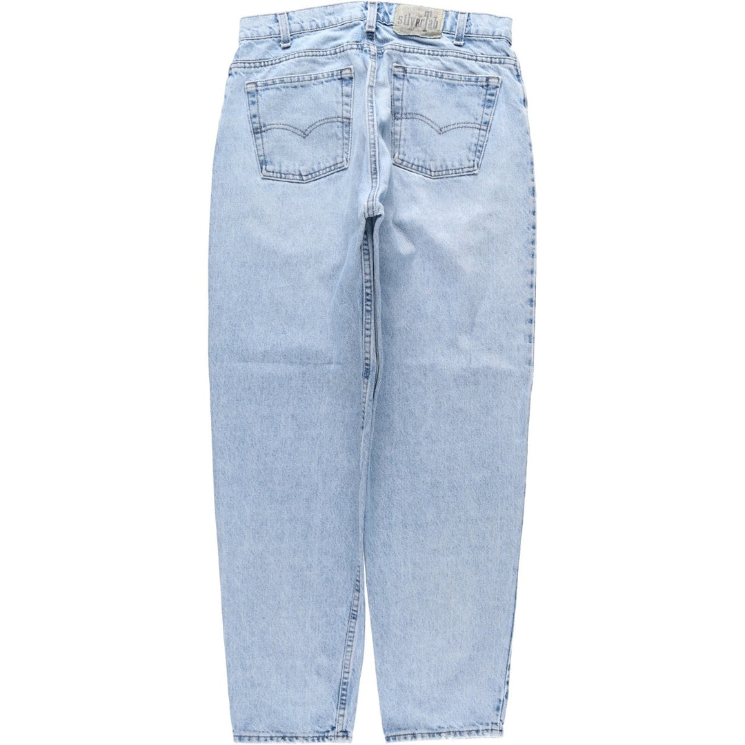 1990'S Levi's Silver Tab Loose Tapered Denim Pants, Made in USA, Men's Size W31 (approx.), Vintage cotton blue type Vintage Second Hand
