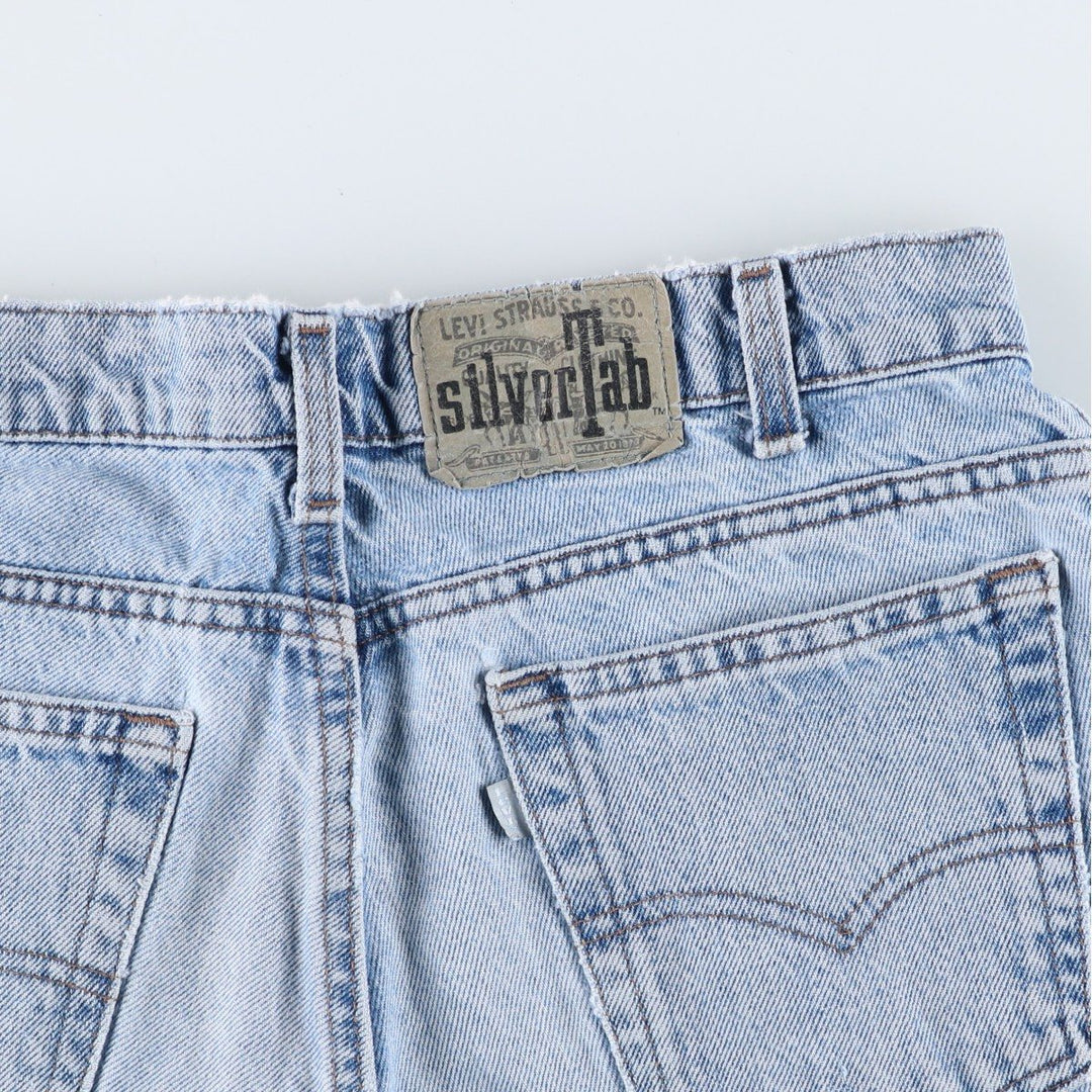 1990'S Levi's Silver Tab Loose Tapered Denim Pants, Made in USA, Men's Size W31 (approx.), Vintage cotton blue type Vintage Second Hand