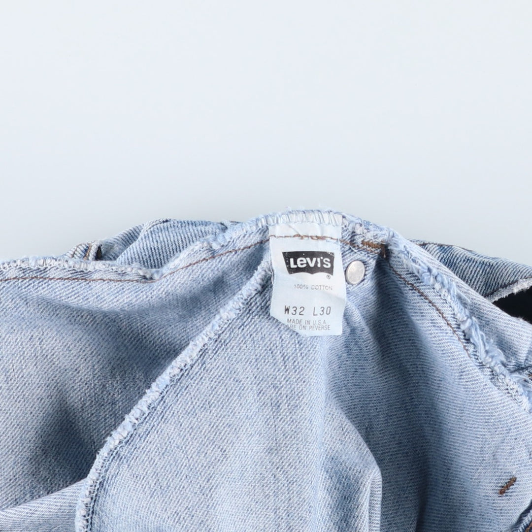 1990'S Levi's Silver Tab Loose Tapered Denim Pants, Made in USA, Men's Size W31 (approx.), Vintage cotton blue type Vintage Second Hand