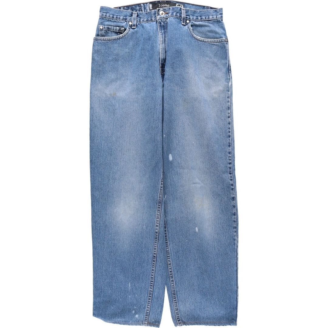 1990'S Levi's Silver Tab Loose Tapered Denim Pants, Made in USA, Men's Size W34 (approx.), Vintage cotton blue type Vintage Second Hand