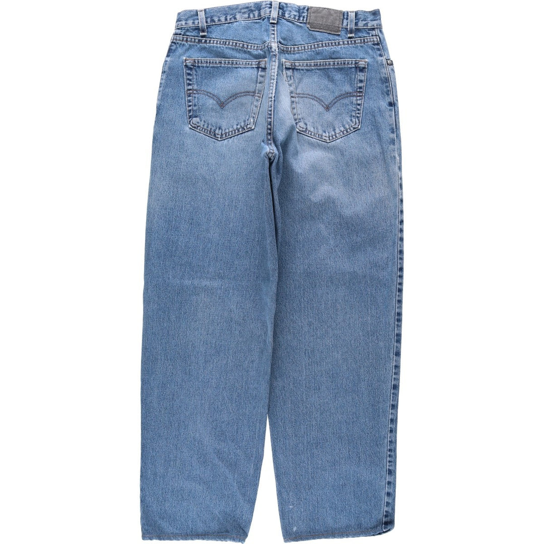 1990'S Levi's Silver Tab Loose Tapered Denim Pants, Made in USA, Men's Size W34 (approx.), Vintage cotton blue type Vintage Second Hand