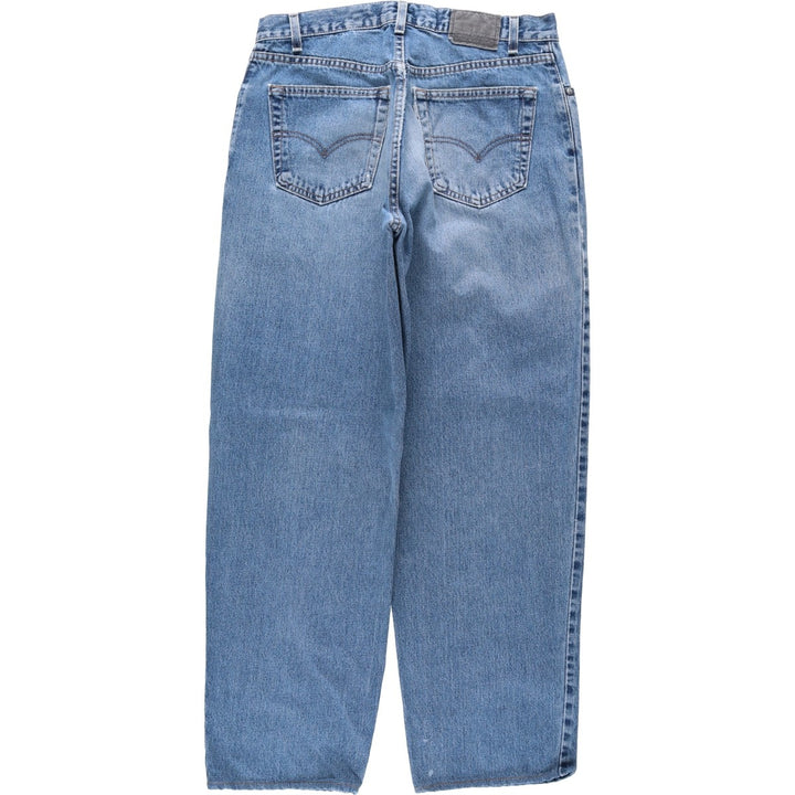 1990'S Levi's Silver Tab Loose Tapered Denim Pants, Made in USA, Men's Size W34 (approx.), Vintage cotton blue type Vintage Second Hand