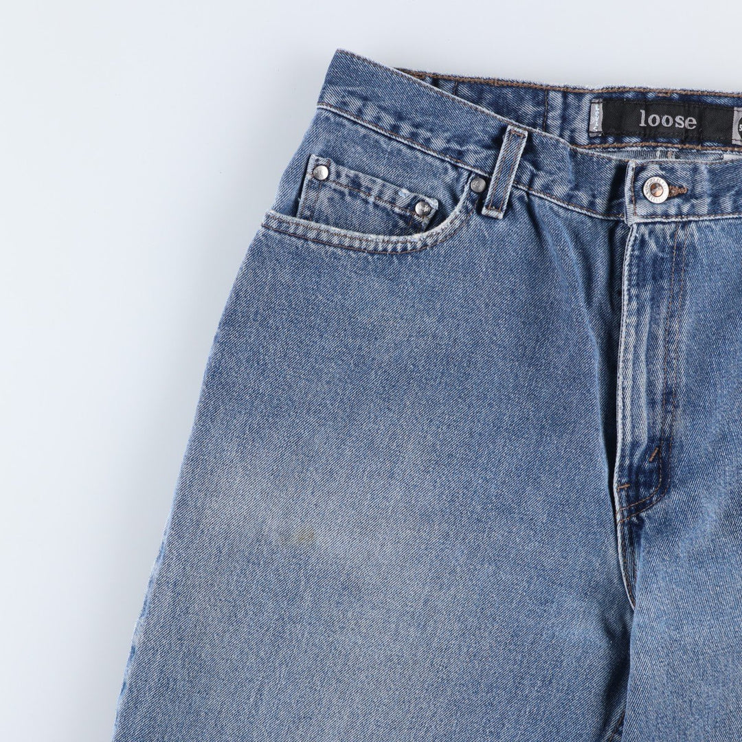 1990'S Levi's Silver Tab Loose Tapered Denim Pants, Made in USA, Men's Size W34 (approx.), Vintage cotton blue type Vintage Second Hand