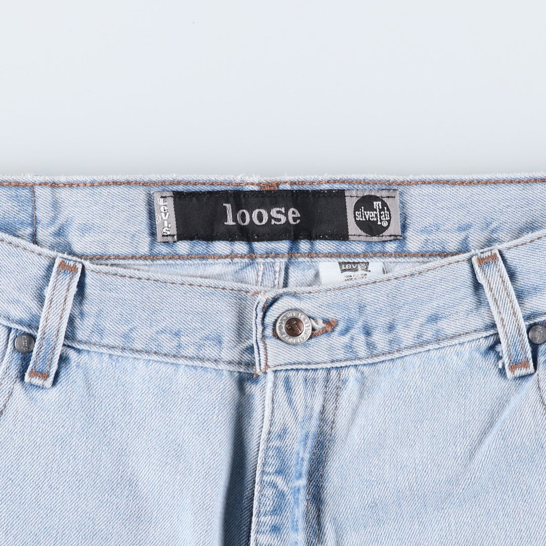 2000'S Levi's Silver Tab Loose Tapered Denim Pants, Made in USA, Men's Size W38 (approx.) cotton blue type Vintage Second Hand