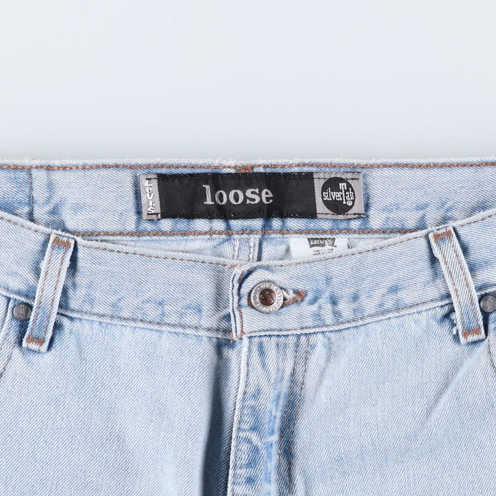 2000'S Levi's Silver Tab Loose Tapered Denim Pants, Made in USA, Men's Size W38 (approx.) cotton blue type Vintage Second Hand