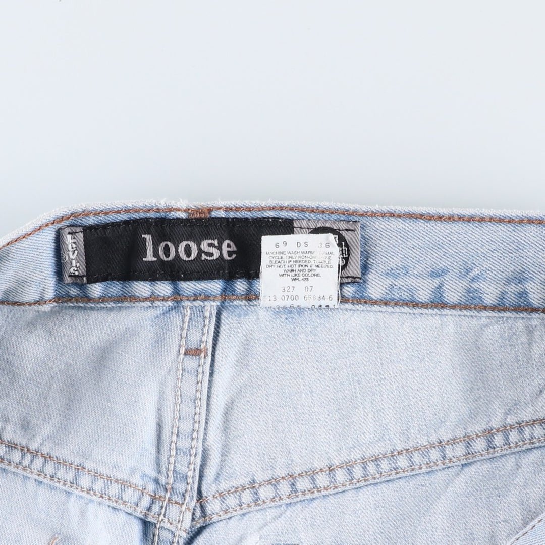 2000'S Levi's Silver Tab Loose Tapered Denim Pants, Made in USA, Men's Size W38 (approx.) cotton blue type Vintage Second Hand