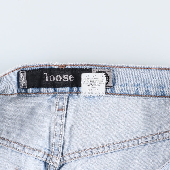 2000'S Levi's Silver Tab Loose Tapered Denim Pants, Made in USA, Men's Size W38 (approx.) cotton blue type Vintage Second Hand