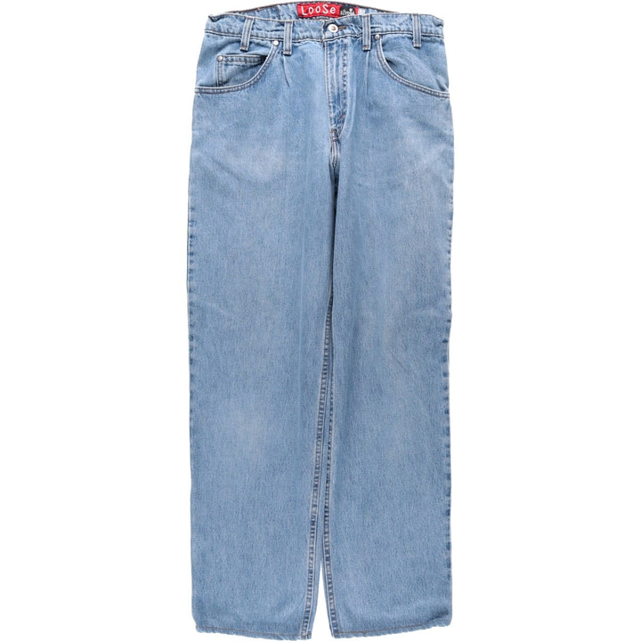 90'S Levi's SILVER TAB LOOSE tapered denim pants for men, W32 equivalent, vintage cotton blue type Vintage Second Hand