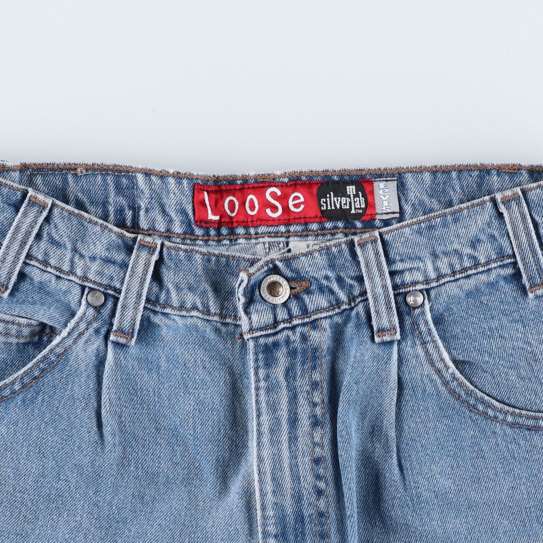90'S Levi's SILVER TAB LOOSE tapered denim pants for men, W32 equivalent, vintage cotton blue type Vintage Second Hand