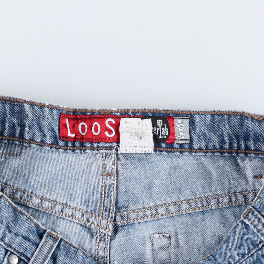 90'S Levi's SILVER TAB LOOSE tapered denim pants for men, W32 equivalent, vintage cotton blue type Vintage Second Hand