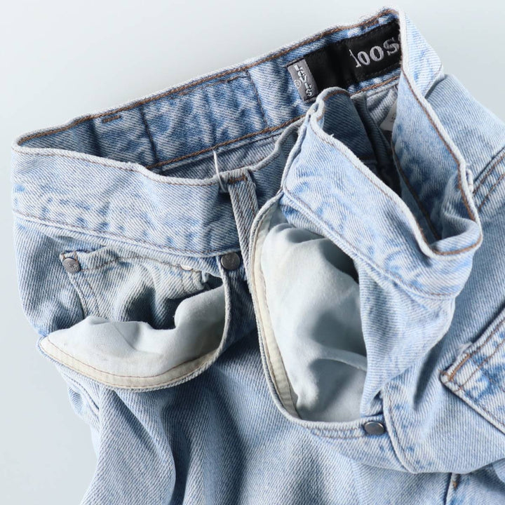 90'S Levi's Silver Tab Loose Tapered Denim Pants, Made in USA, Men's, Size W33, Vintage cotton blue type Vintage Second Hand