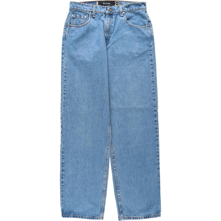 90'S Levi's Silver Tab Loose Tapered Denim Pants, Made in USA, Men's, Size W32, Vintage cotton blue type Vintage Second Hand