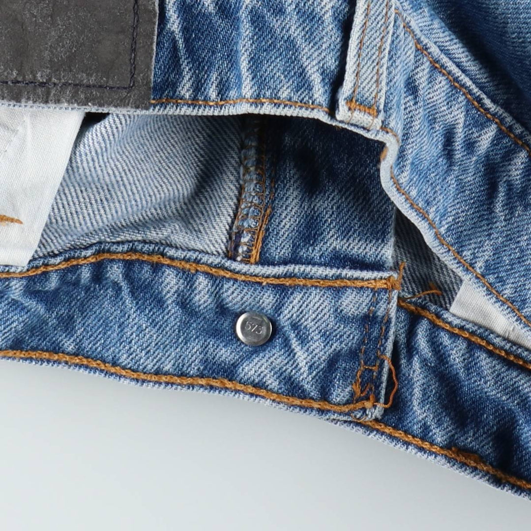 90'S Levi's Silver Tab Loose Tapered Denim Pants, Made in USA, Men's, Size W32, Vintage cotton blue type Vintage Second Hand
