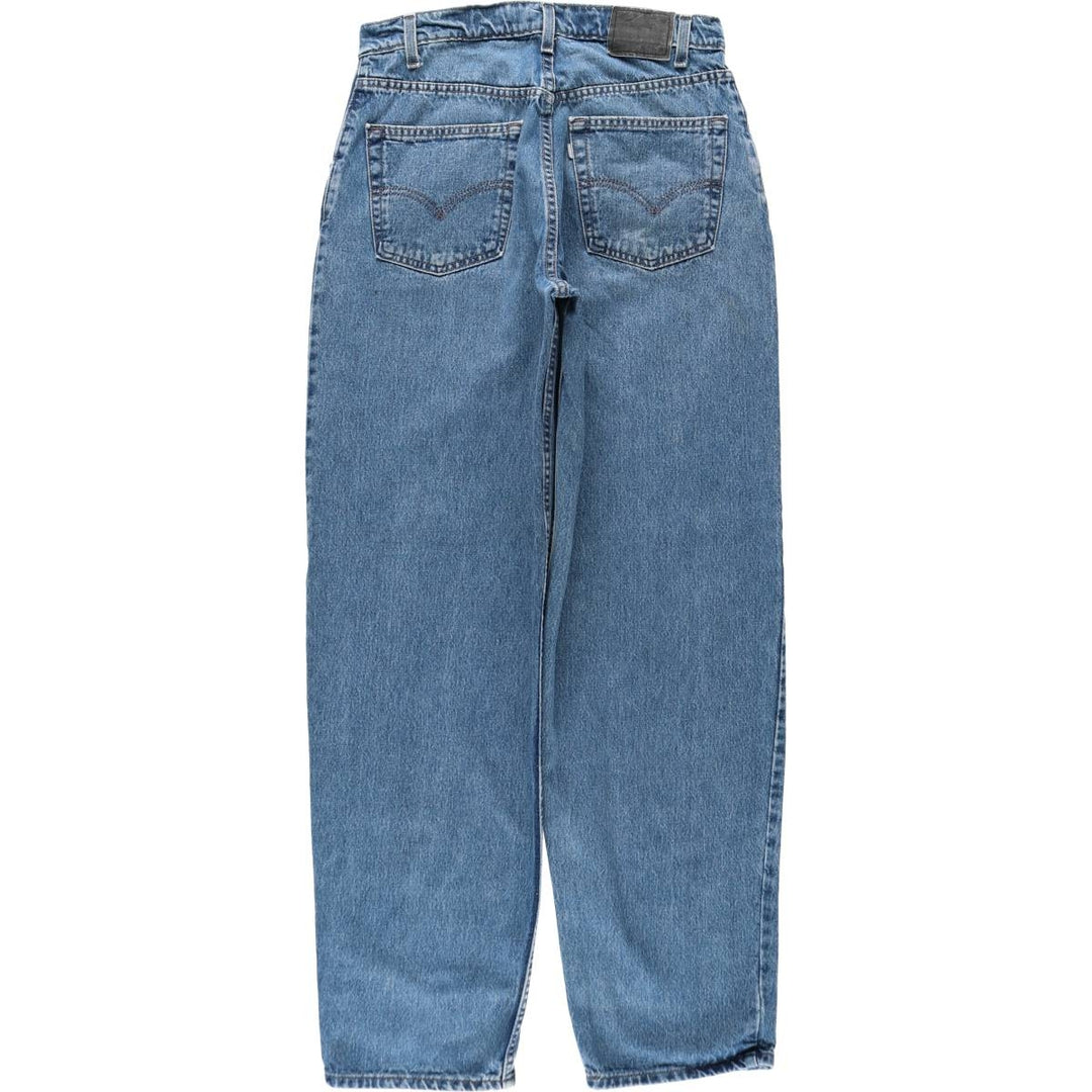 90'S Levi's Silver Tab Baggy Tapered Denim Pants, Made in USA, Men's Size W32, Vintage unclear blue type Vintage Second Hand