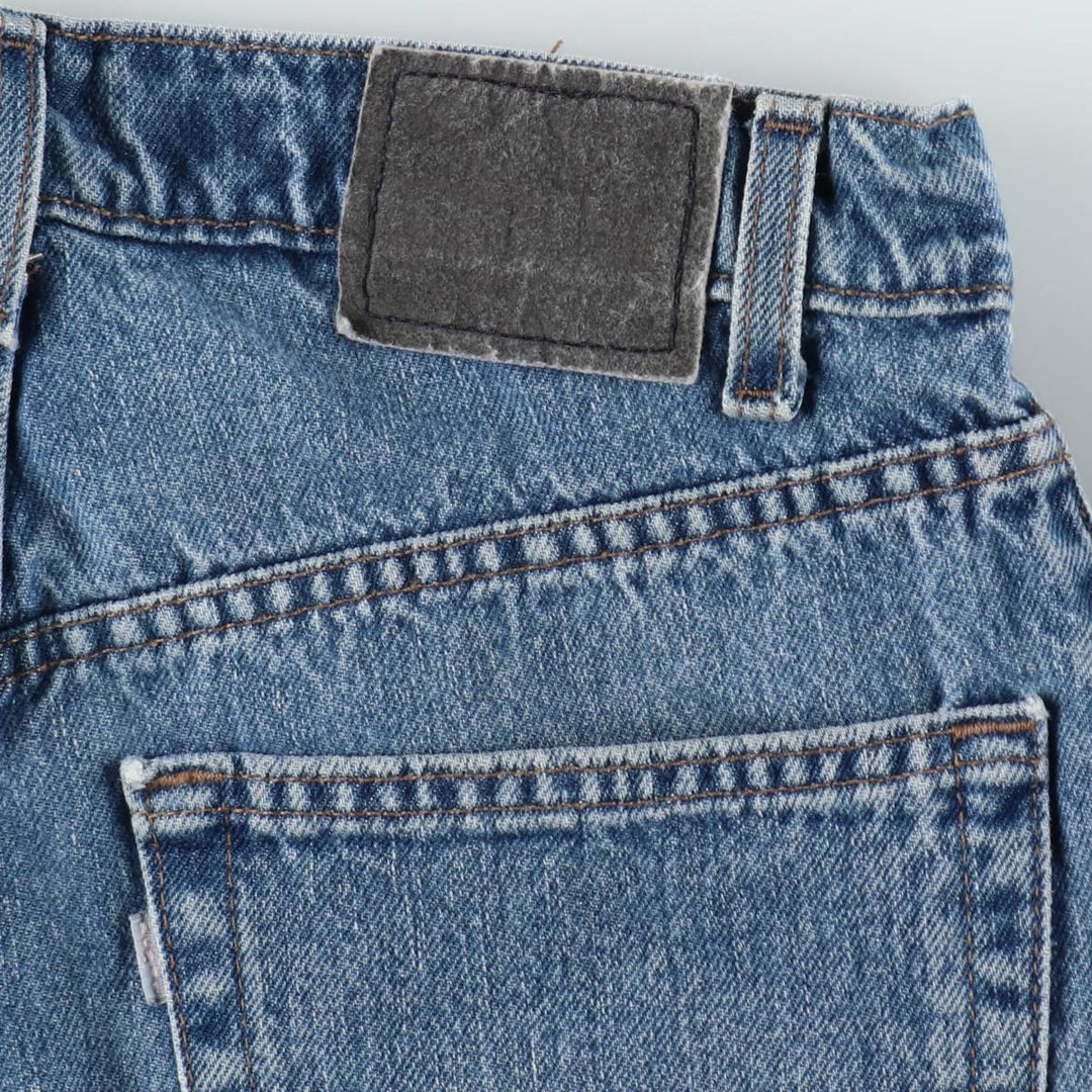 90'S Levi's Silver Tab Baggy Tapered Denim Pants, Made in USA, Men's Size W32, Vintage unclear blue type Vintage Second Hand