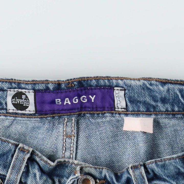 90'S Levi's Silver Tab Baggy Tapered Denim Pants, Made in USA, Men's Size W32, Vintage unclear blue type Vintage Second Hand