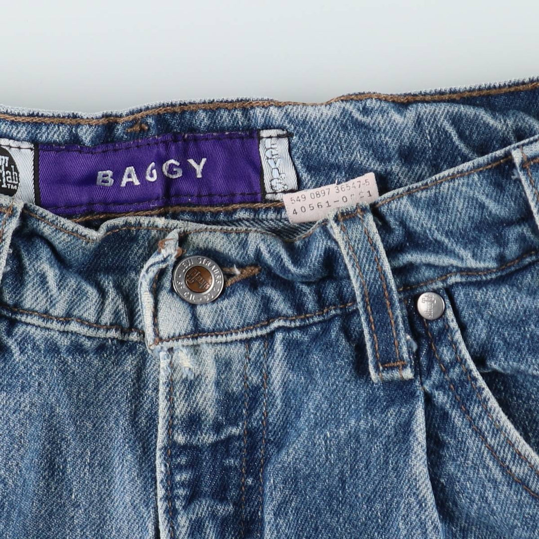 90'S Levi's Silver Tab Baggy Tapered Denim Pants, Made in USA, Men's Size W32, Vintage unclear blue type Vintage Second Hand