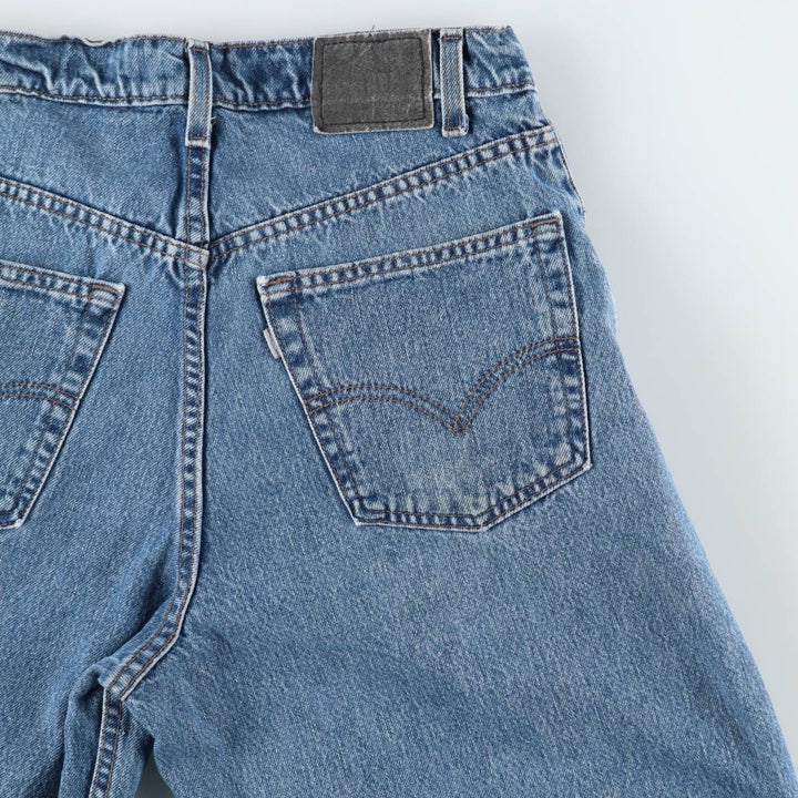 90'S Levi's Silver Tab Baggy Tapered Denim Pants, Made in USA, Men's Size W32, Vintage unclear blue type Vintage Second Hand