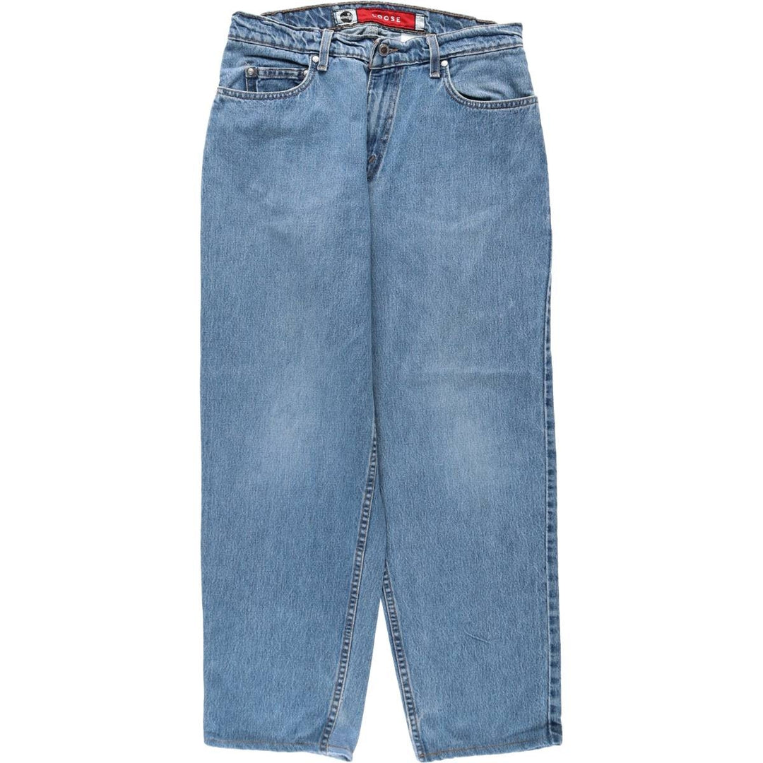 1990'S Levi's Silver Tab Loose Tapered Denim Pants, Made in USA, Men's Size W31 (approx.), Vintage cotton blue type Vintage Second Hand