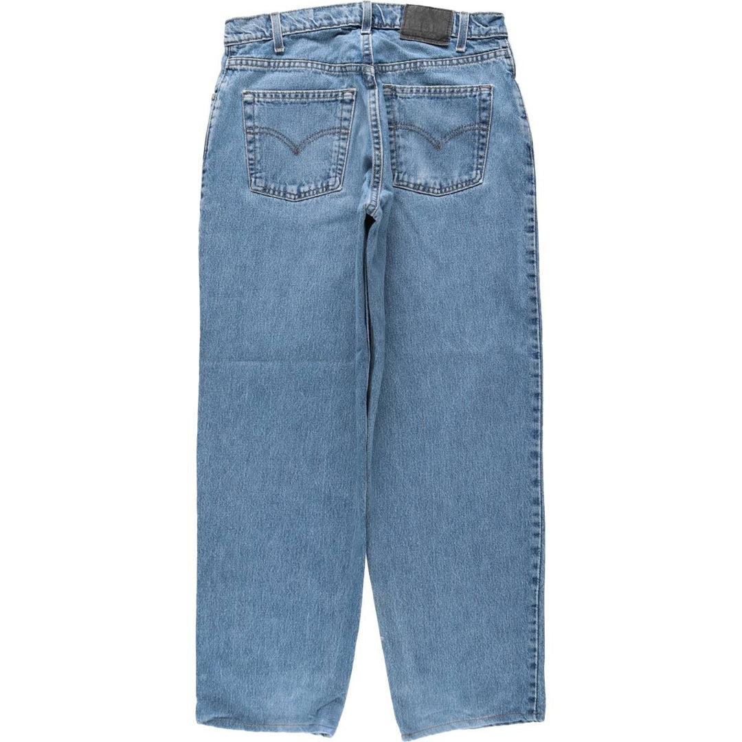 1990'S Levi's Silver Tab Loose Tapered Denim Pants, Made in USA, Men's Size W31 (approx.), Vintage cotton blue type Vintage Second Hand