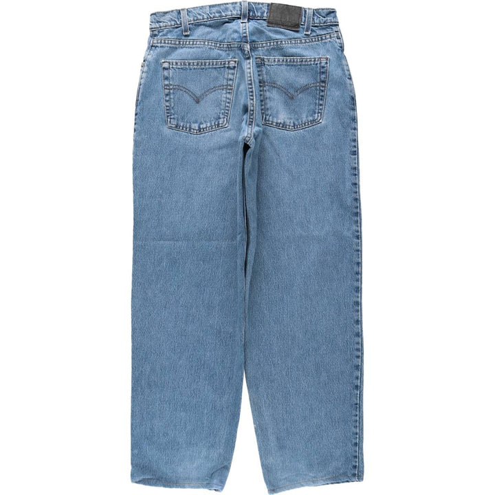 1990'S Levi's Silver Tab Loose Tapered Denim Pants, Made in USA, Men's Size W31 (approx.), Vintage cotton blue type Vintage Second Hand
