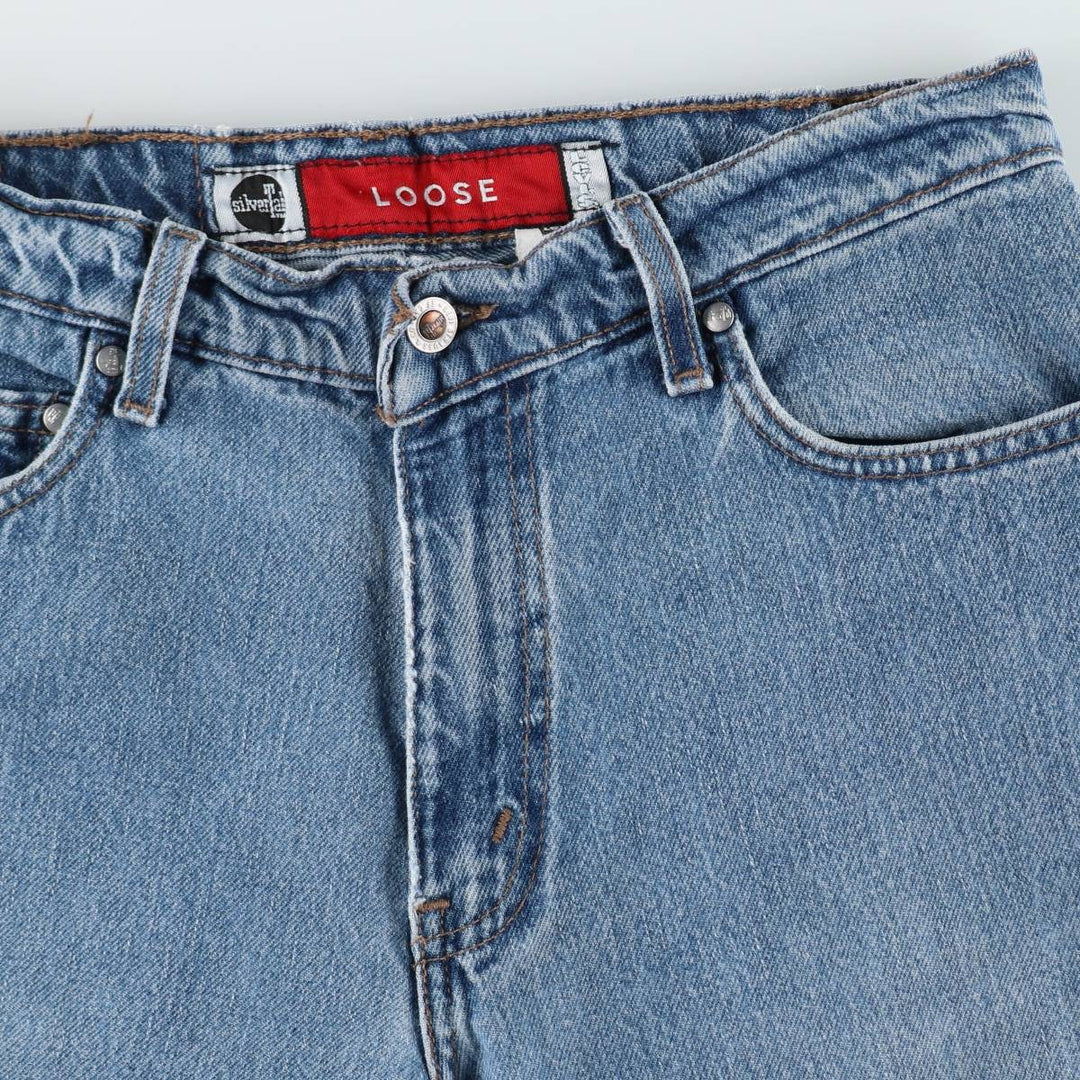 1990'S Levi's Silver Tab Loose Tapered Denim Pants, Made in USA, Men's Size W31 (approx.), Vintage cotton blue type Vintage Second Hand