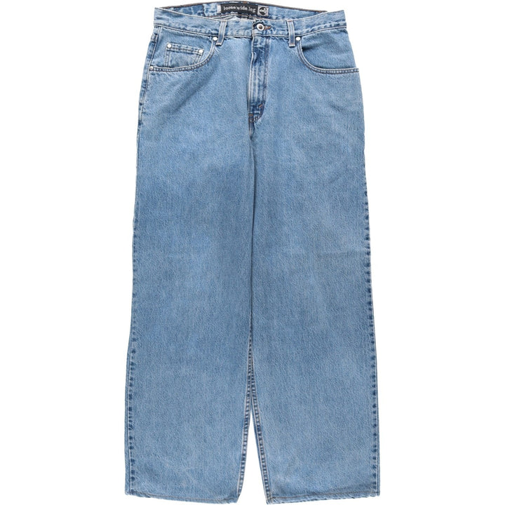 1990'S Levi's Silver Tab Loose Wide Leg Tapered Denim Pants, Made in USA, Men's Size W34 (approx.), Vintage cotton blue type Vintage Second Hand