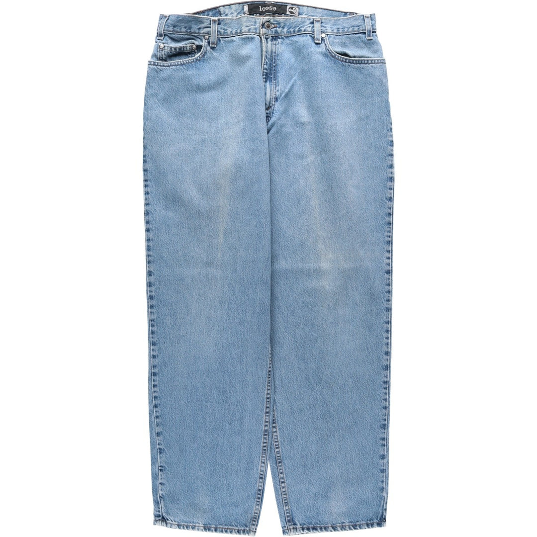 90'S Levi's Silver Tab Loose Tapered Denim Pants, Made in USA, Men's, Size W37, Vintage cotton blue type Vintage Second Hand