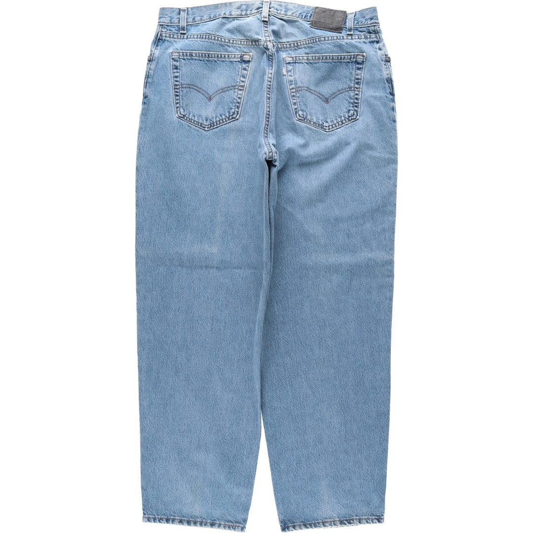 90'S Levi's Silver Tab Loose Tapered Denim Pants, Made in USA, Men's, Size W37, Vintage cotton blue type Vintage Second Hand