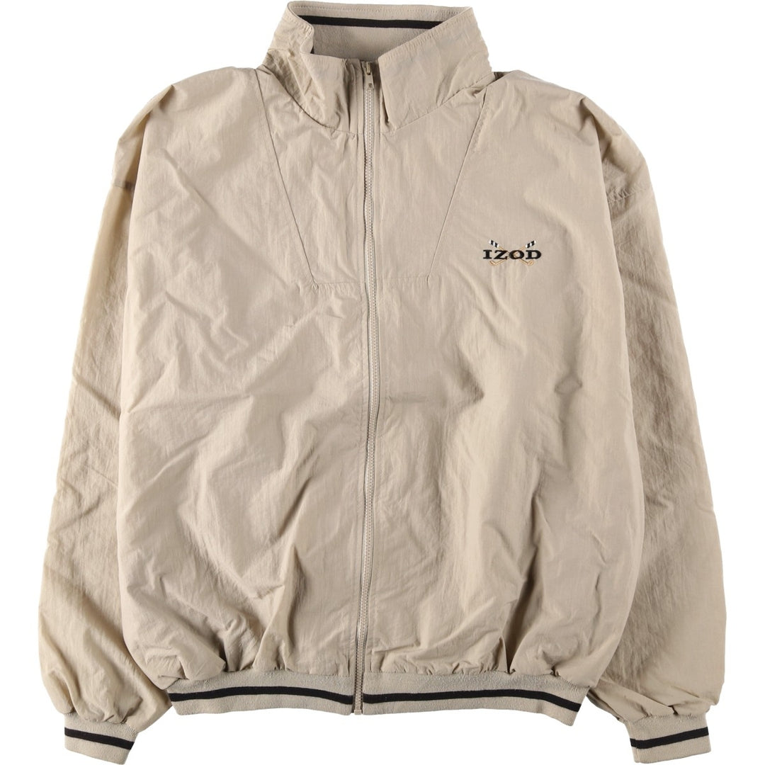Lacoste IZOD Nylon Jacket, Men's Size L (approx.) Nylon Beige type Vintage Second Hand