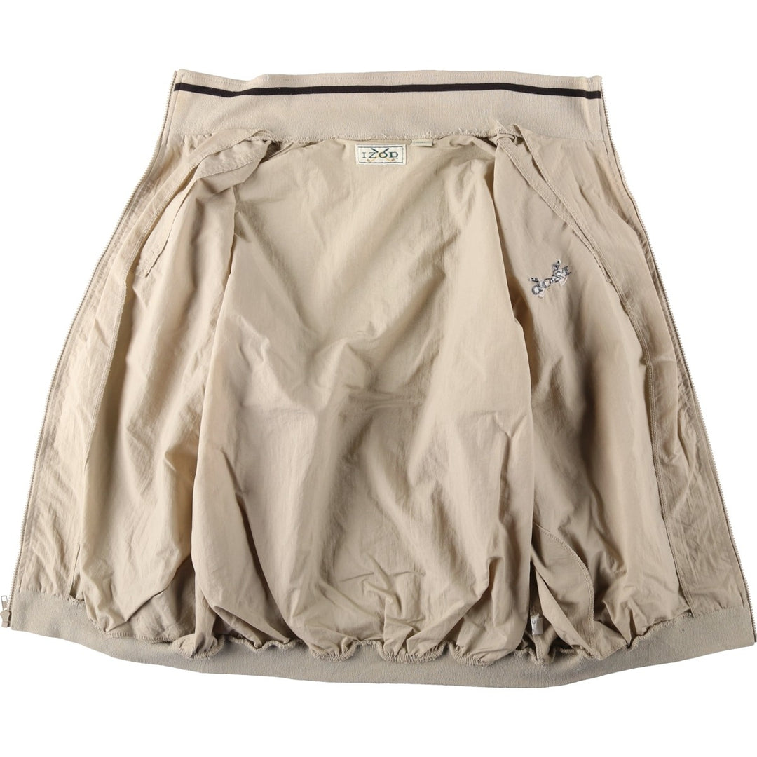 Lacoste IZOD Nylon Jacket, Men's Size L (approx.) Nylon Beige type Vintage Second Hand