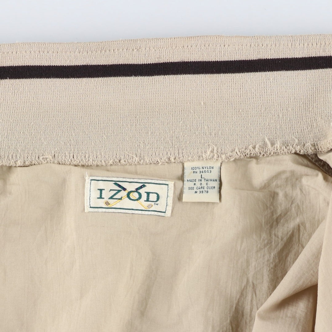 Lacoste IZOD Nylon Jacket, Men's Size L (approx.) Nylon Beige type Vintage Second Hand