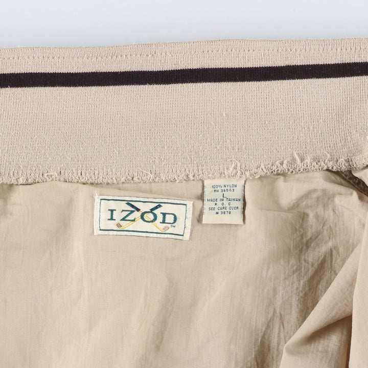 Lacoste IZOD Nylon Jacket, Men's Size L (approx.) Nylon Beige type Vintage Second Hand