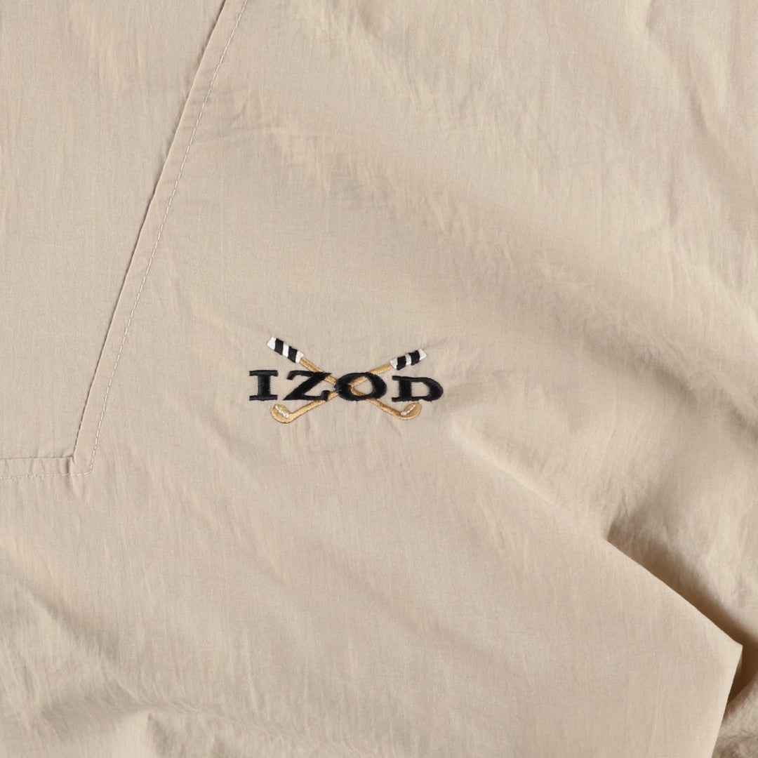 Lacoste IZOD Nylon Jacket, Men's Size L (approx.) Nylon Beige type Vintage Second Hand