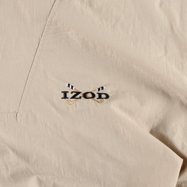 Lacoste IZOD Nylon Jacket, Men's Size L (approx.) Nylon Beige type Vintage Second Hand