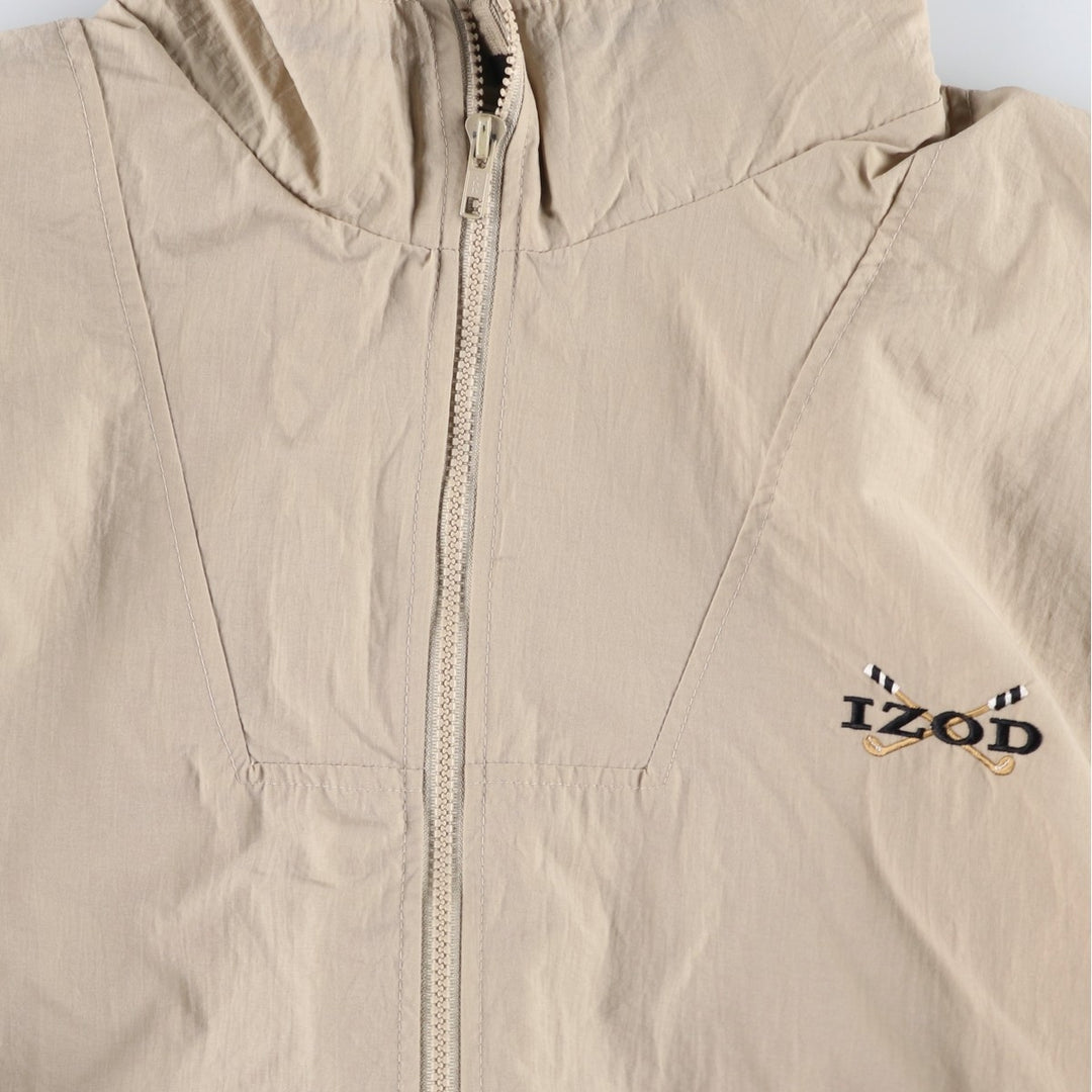 Lacoste IZOD Nylon Jacket, Men's Size L (approx.) Nylon Beige type Vintage Second Hand