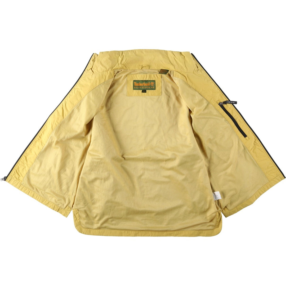 90s-00'S Timberland Weathergear Nylon Jacket, Men's Size L (approx.), Vintage Nylon yellow type Vintage Second Hand