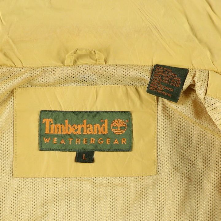 90s-00'S Timberland Weathergear Nylon Jacket, Men's Size L (approx.), Vintage Nylon yellow type Vintage Second Hand