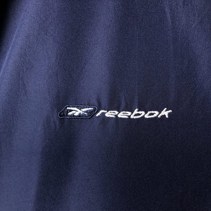 Reebok Windbreaker Men's Size L polyester navy blue type Vintage Second Hand