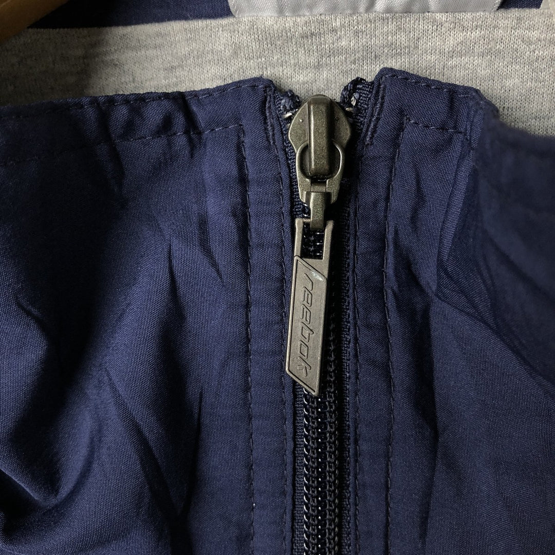 Reebok Windbreaker Men's Size L polyester navy blue type Vintage Second Hand