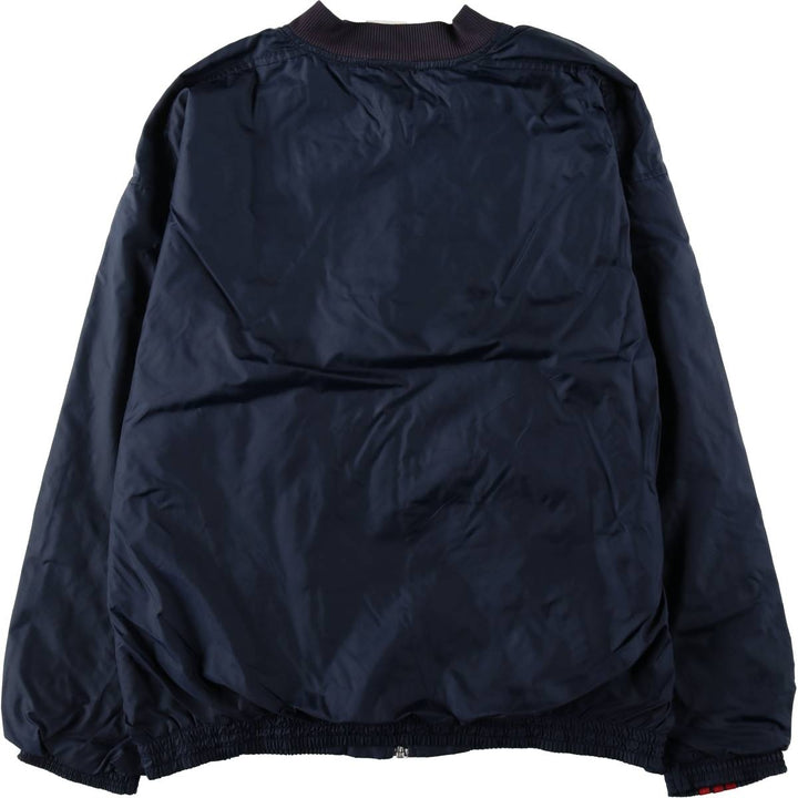 2000'S Adidas nylon jacket, men's size XL equivalent, full zip. Nylon navy blue type Vintage Second Hand