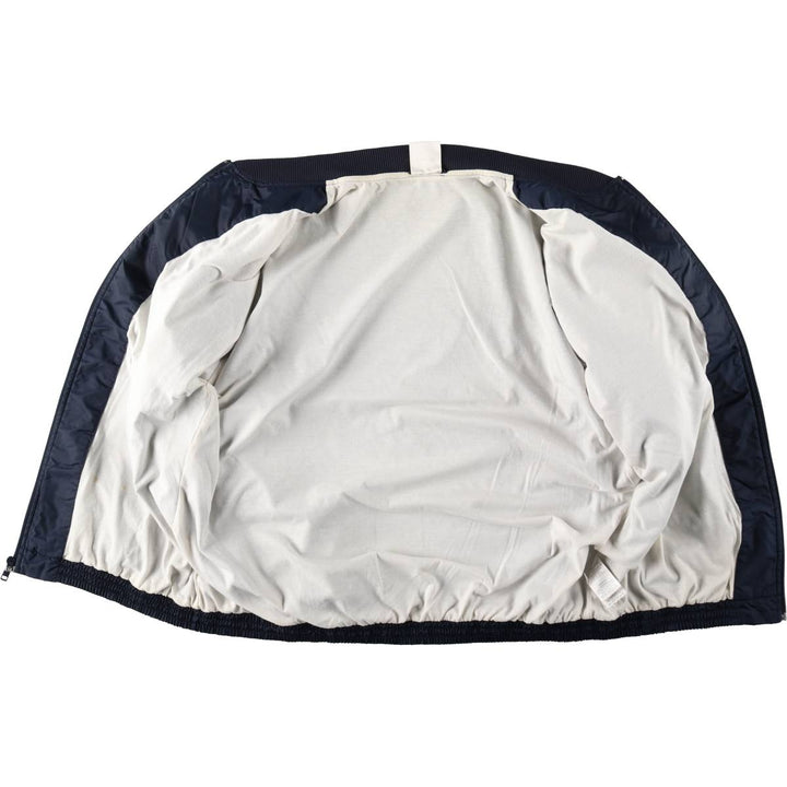 2000'S Adidas nylon jacket, men's size XL equivalent, full zip. Nylon navy blue type Vintage Second Hand
